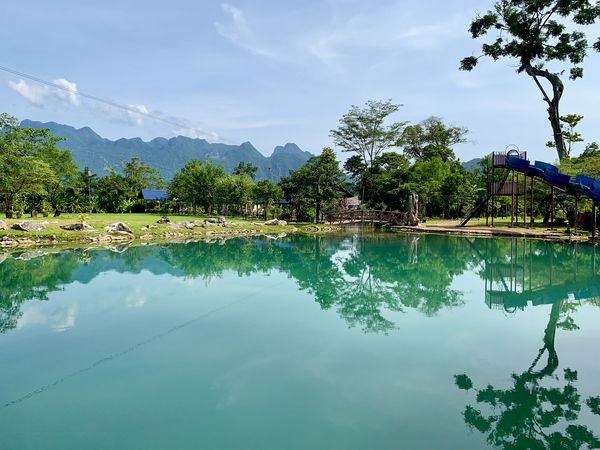 Blue Lagoons Laos Print
