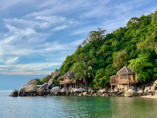 Bungalows on the Coast Print