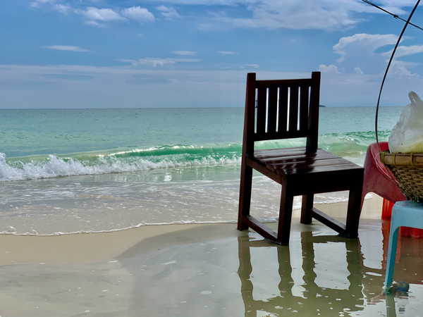 Chair on the Beach Print