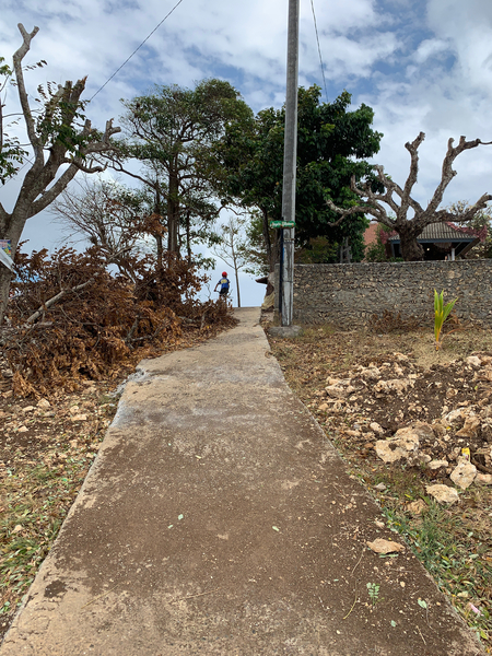 Cycling Up the Hill Print