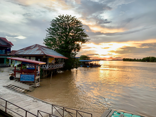 Don Det Sunset Laos Print