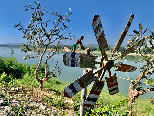 Fan by the Mekong River Print
