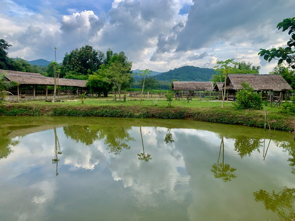Farm Reflection on the Lake Print
