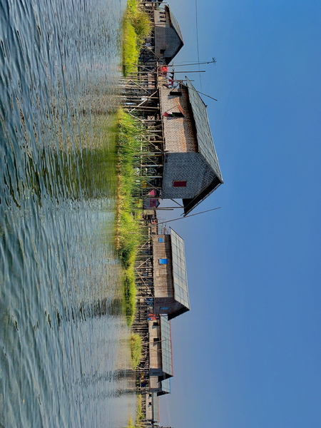 Inle Lake Houses Print