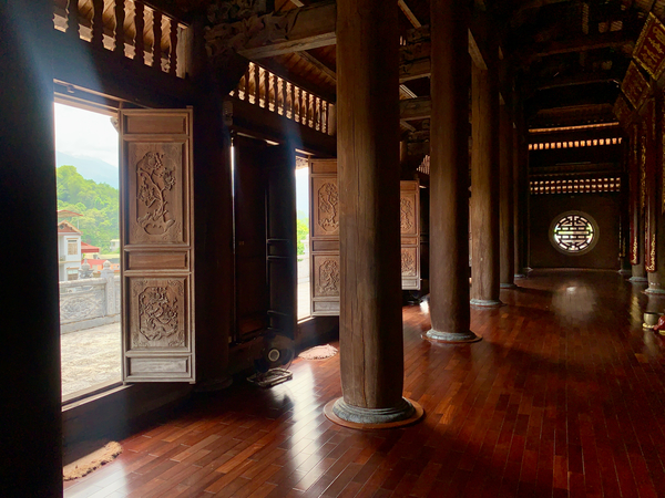 Inside Peace in Wooden Temple Print