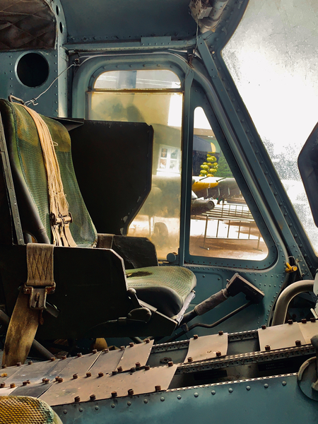 Inside the Helicopter Print