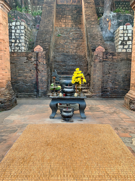 Inside the Ponagar Temple Nha Trang Print