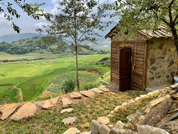 Little House by the Rice Fields Print