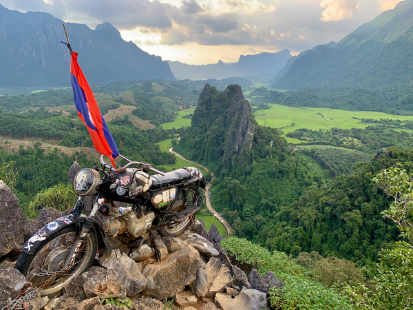 Nam Xay Viewpoint Vang Vieng Laos 2 Print