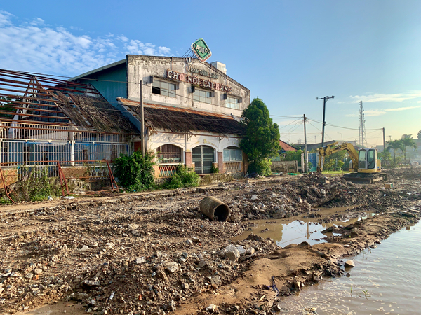 Nice Building in Construction Zone Print