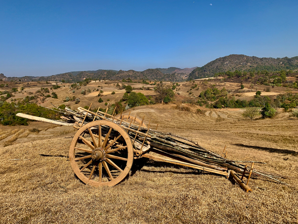 Old Farm Wagon Print