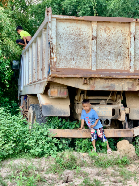 Playing with the Big Truck Print