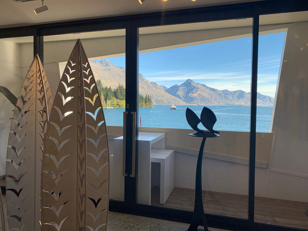 Queenstown Lake by the Window Print