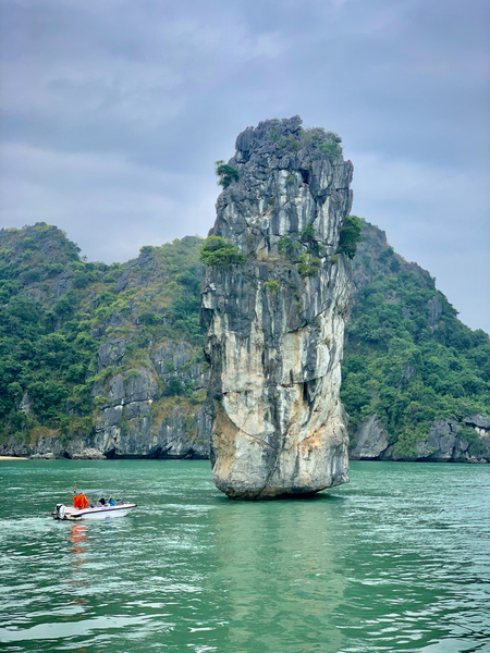 Strait Rock on the Water Print