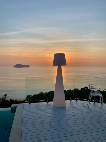 Sunlit White Big Lamp Print