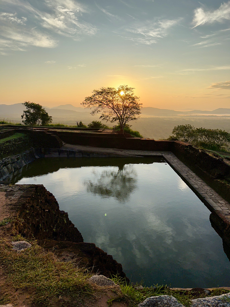 Sunrise on Top of Sigiriya Sri Lanka 4 Print
