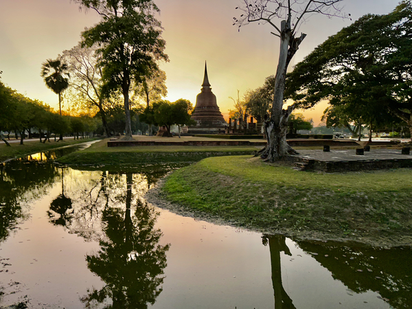 Sunset at the Temple Print