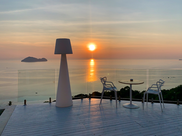 Sunset by the Big White Lamp Print