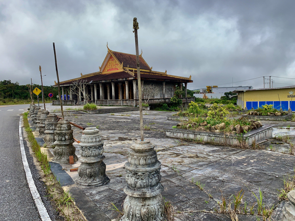 Temple in Bokor Cambodia Print