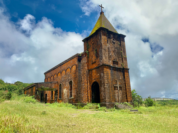 The Bokor Catholic Church Cambodia Print