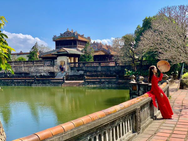 The Lady in Red Vietnam Print