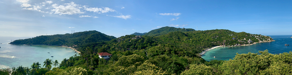 Two Bays Facing Koh Tao Thailand Print