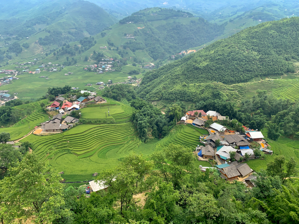 Villages in the Rice Fields Print