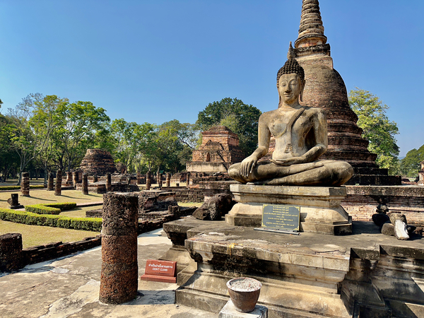 Wat Mahathat Temple Old Sukhothai Thailand 4 Print