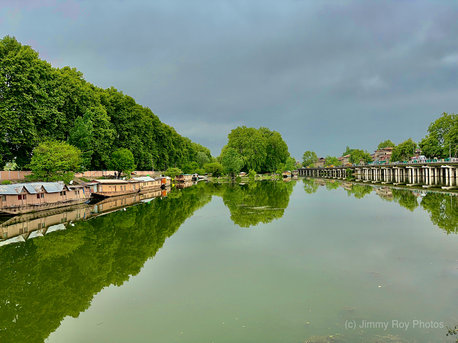 River Reflections in Srinagar  Print