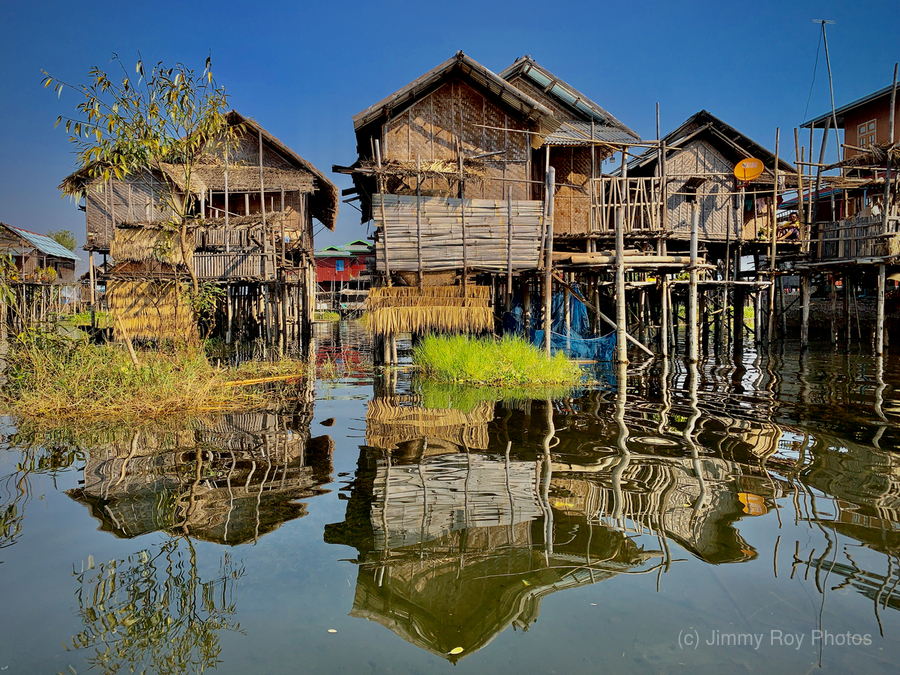 Inle Lake Reflections  Print