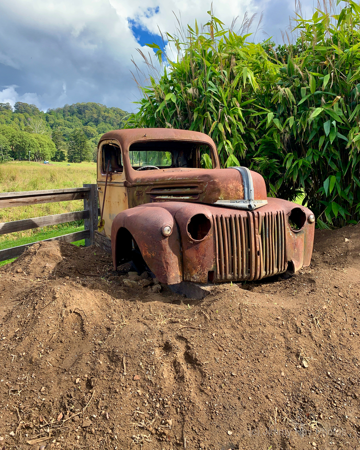Old Truck Frame  Print