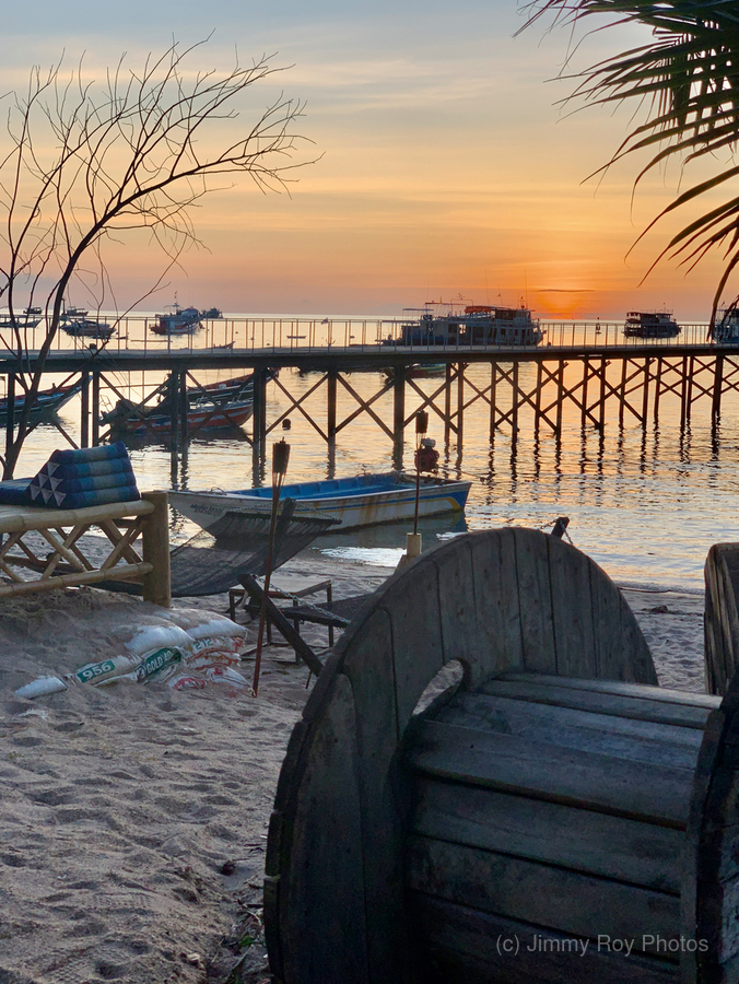 Sunset From the Beach  Print