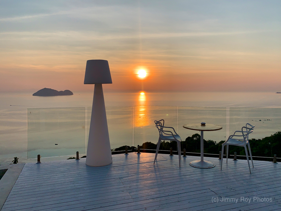 Sunset by the Big White Lamp  Print