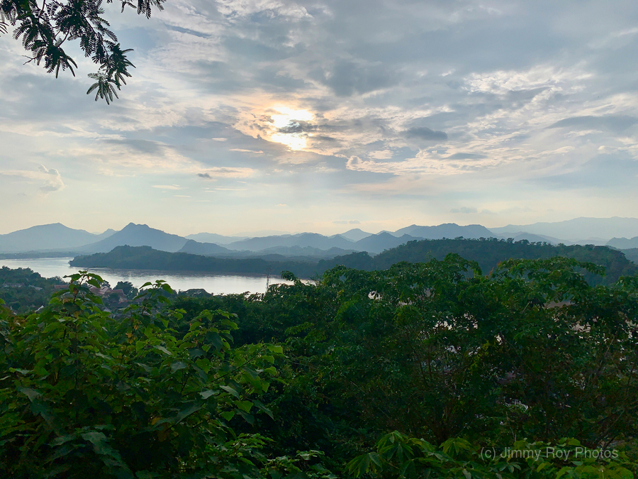 Sunset in Luang Prabang Laos  Print