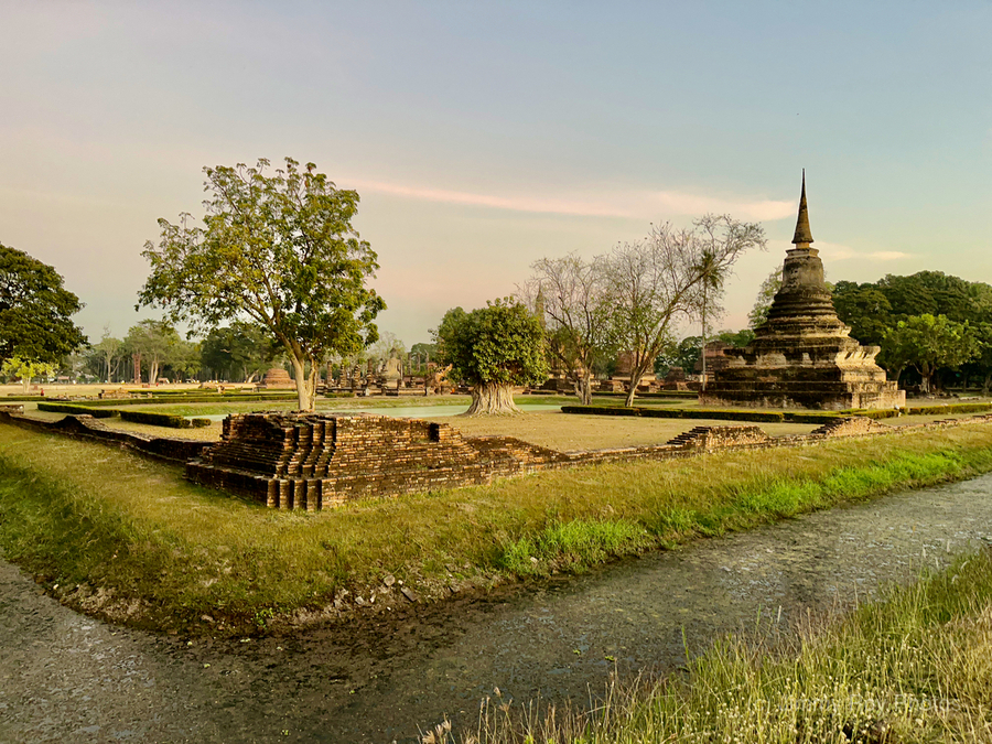 Temple by the Stream  Print