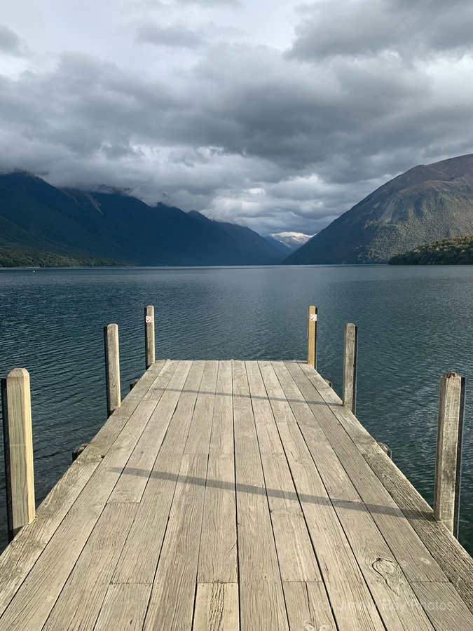 The Dock on Lake Rotoiti New Zealand  Print