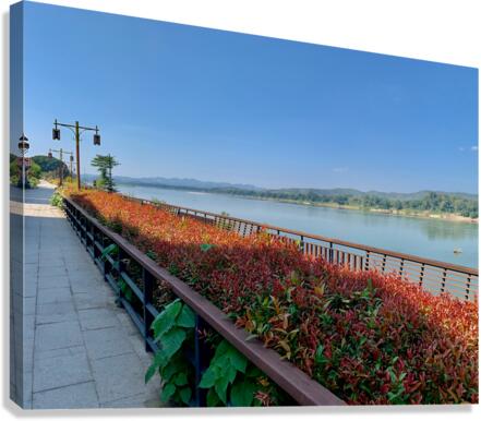 Along the Mekong River Canvas Print