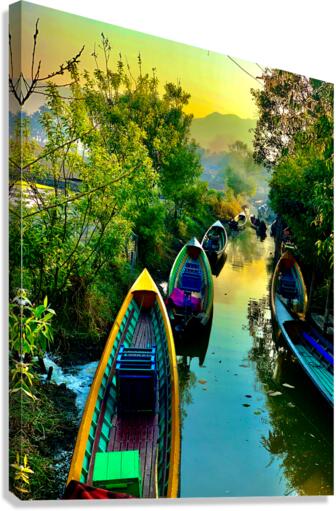 Colorful River Canvas Print