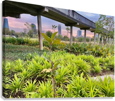 City Under the Bridge Canvas Print