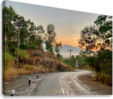 Sunrise Windy Road Canvas Print