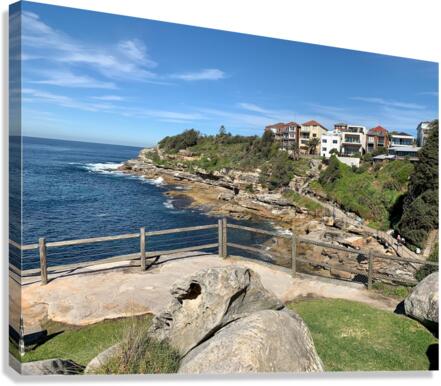Walkway Along the Shore Canvas Print