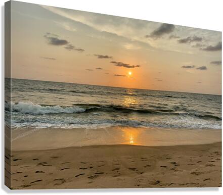 Sunset by the Beach Canvas Print