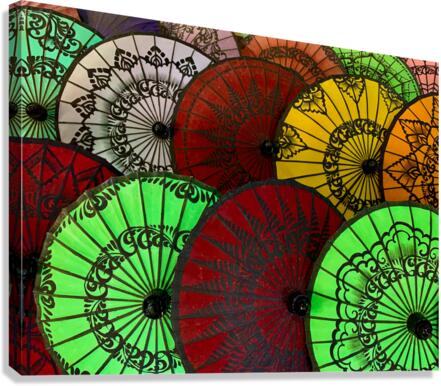 Colorful Umbrellas Canvas Print