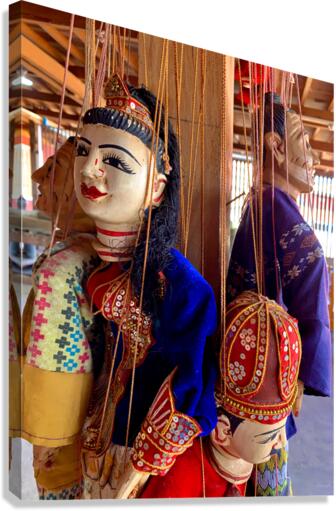 Myanmar Dolls Canvas Print