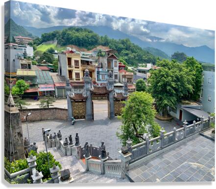 Town from Temple Canvas Print