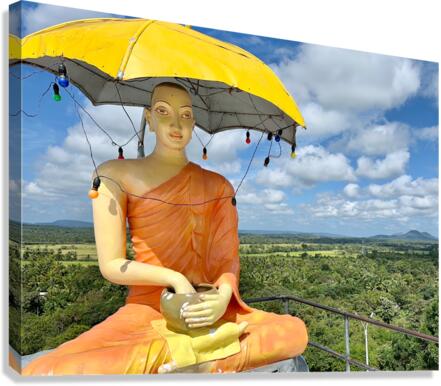 Buddha Under the Umbrella Canvas Print