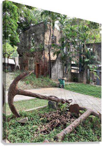 Anchored Buildings Canvas Print