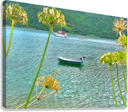 Empty Boat on the Lake Canvas Print