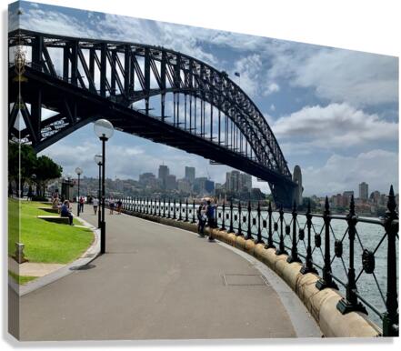 Road to Sydney Harbour Bridge Canvas Print
