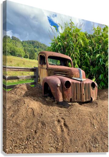 Old Truck Frame Canvas Print
